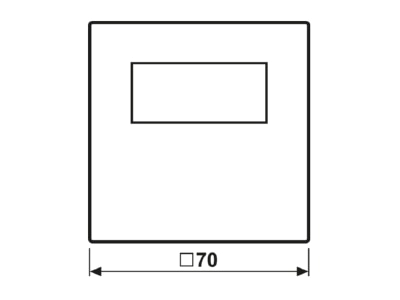 Dimensional drawing 2 Jung BT LS 1791 SW Room clock thermostat 5   30 C