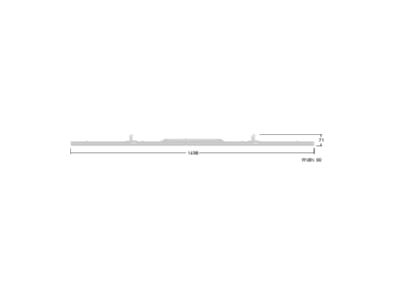 Dimensional drawing Zumtobel CONTUS5500  96635808 Gear tray for light line system CONTUS5500 96635808