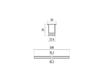 Dimensional drawing Performance in Light 3106618 In ground luminaire 1x5W