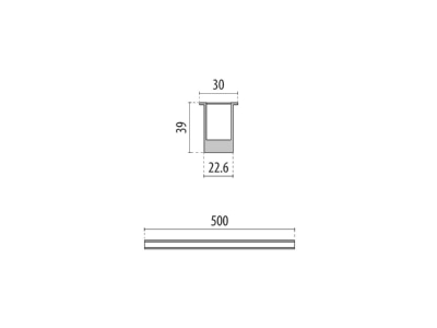 Dimensional drawing Performance in Light 3106621 In ground luminaire 1x5W