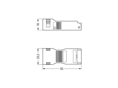 Dimensional drawing WAGO 890 504 Accessory for plug in installation