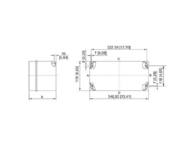 Mazeichnung Stahl 8146 2S71 C1272 EExi Klemmenkasten
