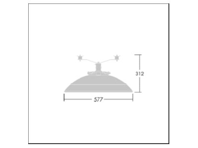 Dimensional drawing Zumtobel TR 72L50  96630231 Luminaire for streets and places TR 72L50 96630231