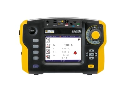 Product image front 1 Chauvin C A6117m Dataview SW Graphic Fixed installation safety tester
