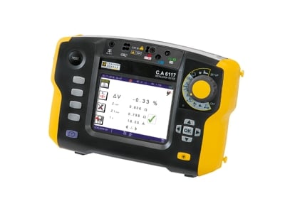 Product image slanted Chauvin C A6117m Dataview SW Graphic Fixed installation safety tester
