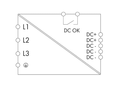 Circuit diagram WAGO 787 738 DC power supply 325   575V 22   28V