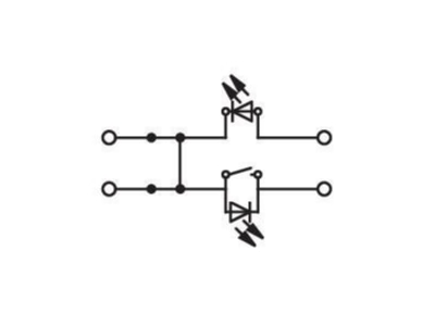 Circuit diagram WAGO 2006 1671 1000 851 Disconnect terminal block 30A 1 p 15mm