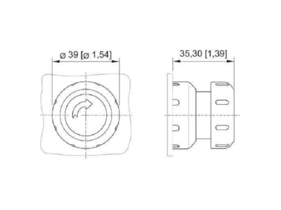 Dimensional drawing Stahl 8602C3 010 B Emergency stop complete