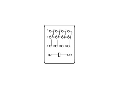 Circuit diagram WAGO 858 152 Switching relay 5A
