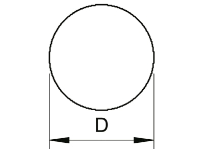 Mazeichnung 1 OBO RD 10 V4A 20m Rundleiter 20m Ring