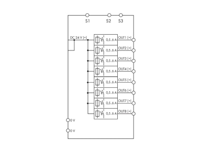 Circuit diagram WAGO 787 1668 006 1000 Current monitoring relay 0 5   6A