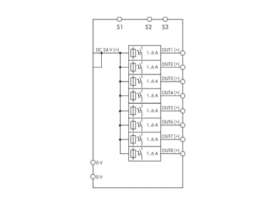 Schaltbild WAGO 787 1668 106 000 Schutzschalter elektronisch