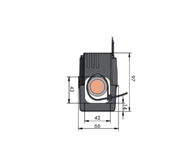 Dimensional drawing 1 WAGO 855 5001 250 001 Amperage measuring transformer 250 1A
