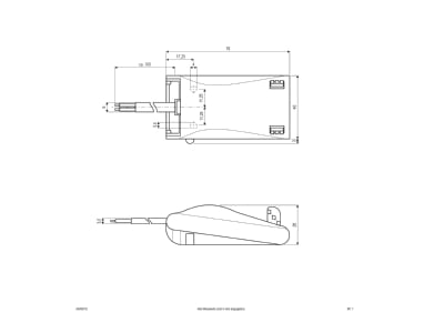 Dimensional drawing EVN AB40016 Connection set