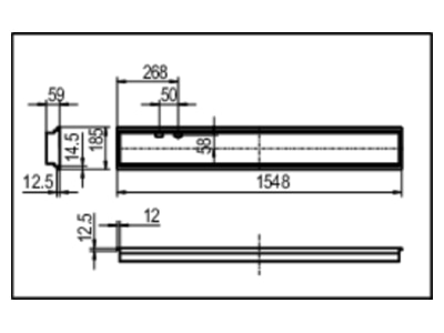 Dimensional drawing Ridi Leuchten EL EPS1548N  0828108 Ceiling  wall luminaire EL EPS1548N 0828108