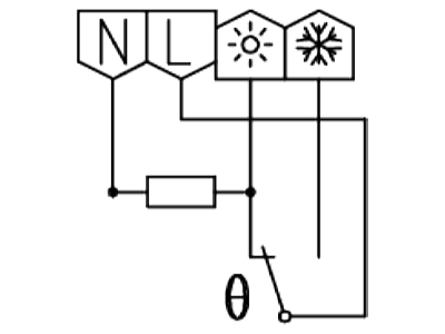 Connection diagram Alre it RTBSU 401 010 00 Room thermostat RTBSU 401 01000
