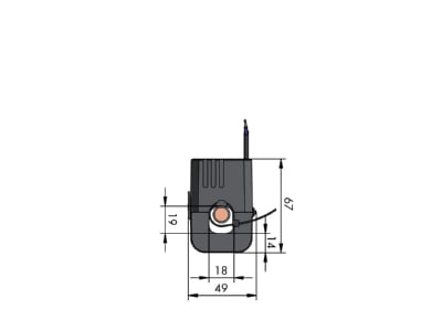 Dimensional drawing 2 WAGO 855 4005 150 101 Amperage measuring transformer 150 5A