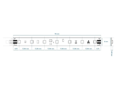 Mazeichnung Barthelme 50415915 LED Streifen 5 04m 24V 5700 K