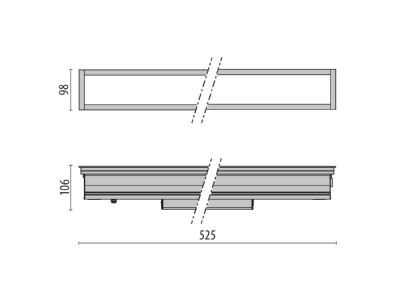 Dimensional drawing Performance in Light 305305 In ground luminaire LED exchangeable