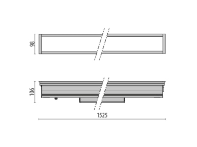 Dimensional drawing Performance in Light 305330 In ground luminaire LED exchangeable