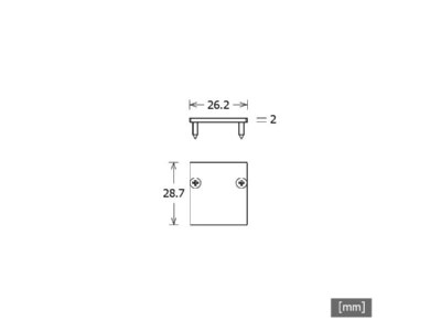 Mazeichnung LTS NEO A CAP 9504 ST6ws Enddeckel weiss