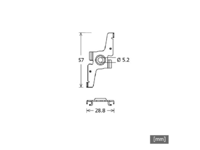 Mazeichnung LTS NEO As S 9500 114ws Deckenhalter weiss