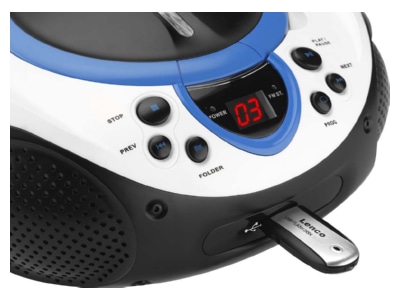 Produktbild 2 Lenco SCD 38 USB blue UKW Radio CD MP3 tragbar USB blau