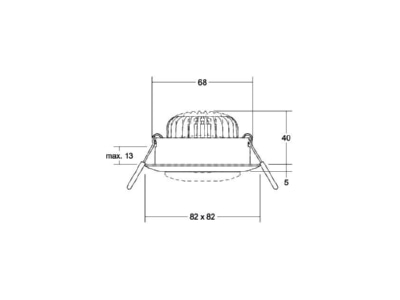 Mazeichnung Brumberg 12385173 LED Einbaustrahler