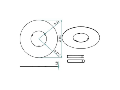 Mazeichnung Brumberg 81006070 Reduzierring Aussen Durchm  180mm