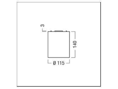 Mazeichnung Zumtobel MICROS2 SC  60300055 LED Deckeneinbauleuchte 930 MICROS2 SC 60300055