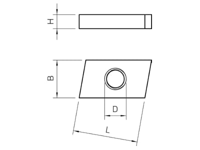 Mazeichnung 2 OBO ACMSN M8 ZL Gleitmutter M8  fuer Profilsch 