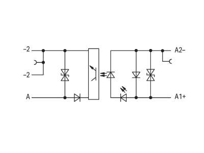 Circuit diagram WAGO 859 791 Optocoupler 0 1A
