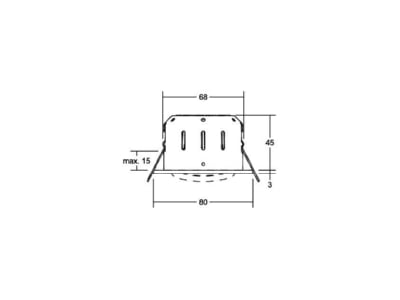 Mazeichnung Brumberg 12293153 LED Einbaustrahler 350mA 3000K nickel