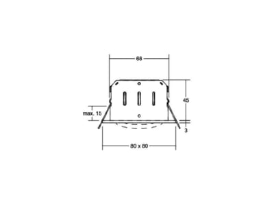 Mazeichnung Brumberg 12295153 LED Einbaustrahler 350mA 3000K nickel