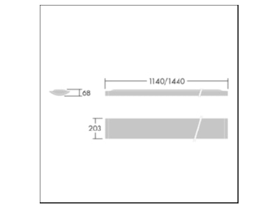 Mazeichnung Zumtobel IQSURFLLED4900 840BC LED Anbauleuchte 4000K