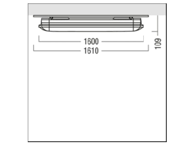 Mazeichnung Zumtobel AMP L LT  42930419 LED Feuchtraumleuchte 4000K AMP L LT 42930419