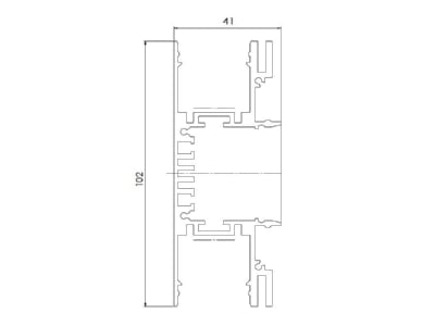 Dimensional drawing Barthelme 62393155 Installation housing for luminaires